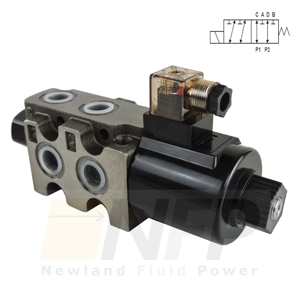 Youli 6 Port Solenoid Diverter Valve (Stackable) 1/2" BSPP Newland